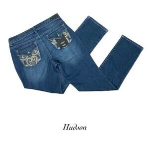 Hudson Signature Midrise Bootcut Jeans Dark Wash Women's NWT Size 26